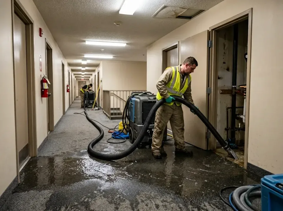 multi-unit-apartment-hallway-f-005 — frequently asked questions, Emergency Burst Pipe Water Extraction & Removal in Tropical…